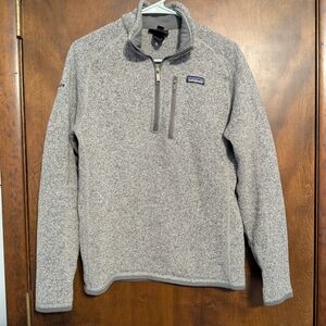 Patagonia Men's Zip-Up Sweater in Gray